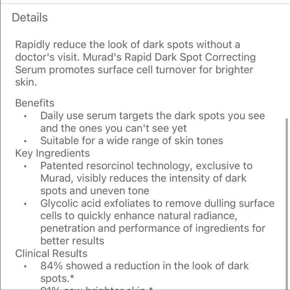 Murad Rapid Dark Spot Correcting Serum - Picture 5 of 12